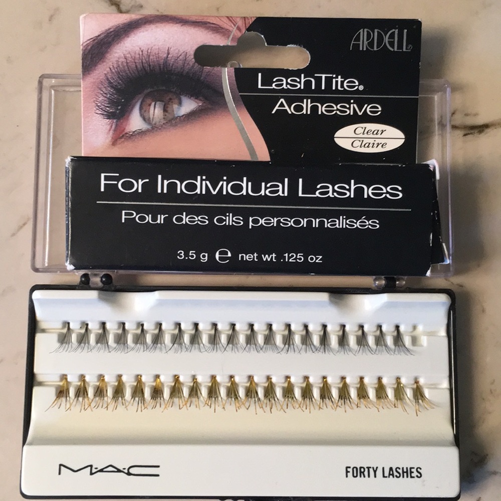 Mac individual False Eyelashes & Adhesive - NWT
